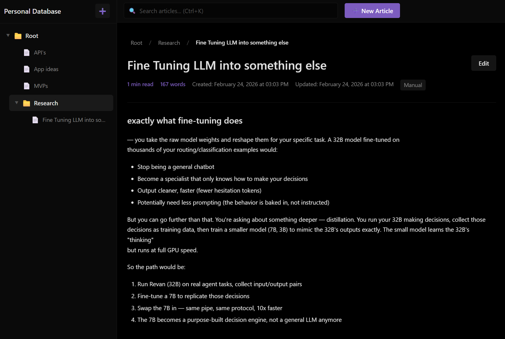 PDB - Personal Database